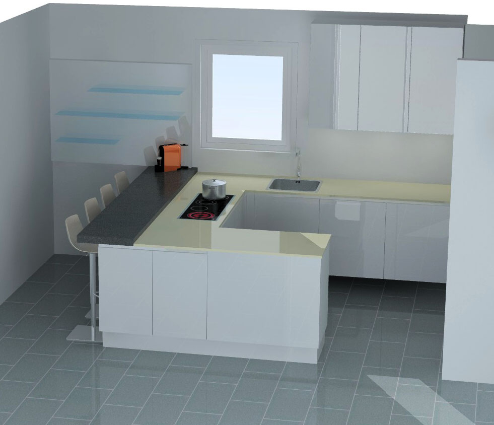 Cuisine avec carrelage ardoise: peinture tableau faites parler les ...